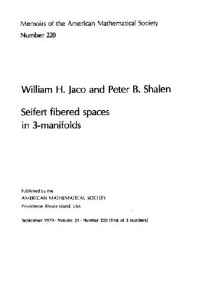 W. H. Jaco, P. B. Shalen — Seifert fibered spaces in 3-manifolds