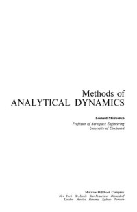 Meirovitch, Leonard  — Methods of analytical dynamics