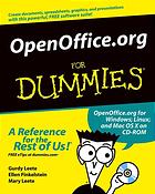 Gurdy Leete; Ellen Finkelstein; Mary Leete — OpenOffice.org for dummies