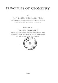 Baker H.F. — Principles of Geometry