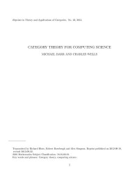 Barr M., Wells C — Category theory for computing science
