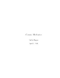 Richard A. Matzner, Lawrence C. Shepley — Classical mechanics