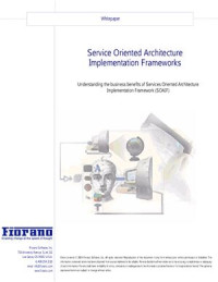 Fiorano Software, Inc. — Service Oriented Architecture Implementation Frameworks