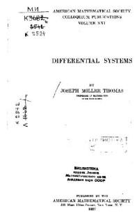 Thomas J.M. — Differential systems