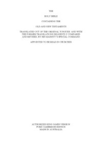 translators: Dr Lancelot Andrews et al. — Holy Bible - Pure Cambridge Edition