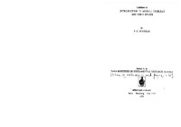 P. E Newstead — Lectures on introduction to moduli problems and orbit spaces