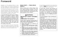 Nissan motor manufacturing corporation — 99 98 Nissan pathfinder user manual