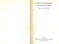 H. C Colles — COUNTERPOINT for Beginners