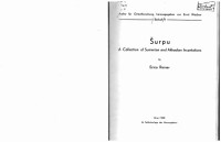 Erica Reiner — Šurpu: A collection of Sumerian and Akkadian incantations
