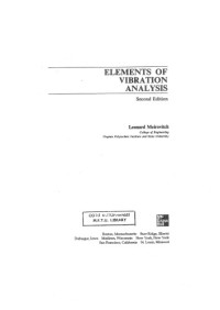 Leonard Meirovitch — Elements of Vibration Analysis
