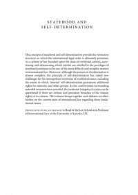 Duncan French (ed.) — Statehood and Self-Determination. Reconciling Tradition and Modernity in International Law