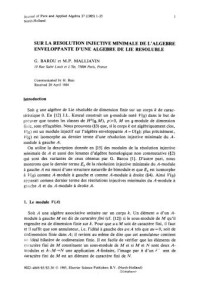  — Journal of Pure and Applied Algebra №37 (1985)