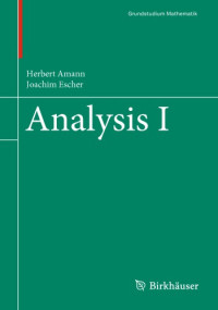 Herbert Amann, Joachim Escher; Gary Brookfield (Translator) — Analysis I