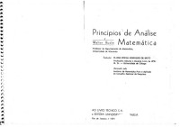 Walter Rudin — Princípios de Análise Matemática