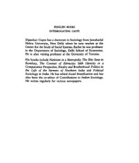 Dipankar Gupta — Interrogating Caste: Understanding Hierarchy and Difference in Indian Society