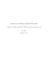 Mauch S. — Introduction to Methods of Applied Mathematics or Advanced Mathematical Methods for Scientists and Engineers