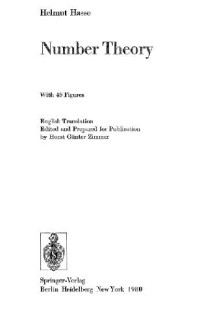 Helmut Hasse, H.G. Zimmer — Number theory