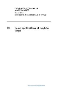 Peter Sarnak — Some applications of modular forms