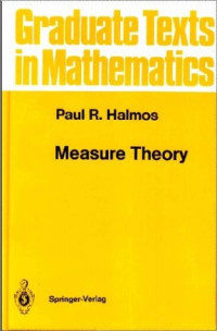 Paul R. Halmos — Measure Theory