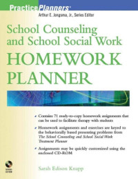 Sarah Edison Knapp — School Counseling and School Social Work Homework Planner (PracticePlanners?)