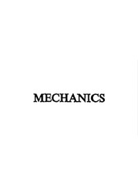 Arnold Sommerfeld — Mechanics (Lectures on Theoretical Physics Volume I)