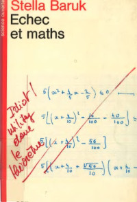 Stella Baruk — Echec et maths