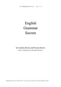 Brown Caroline, Brown Pearson. — English Grammar Secrets