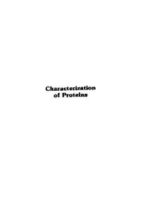 Felix Franks — characterization of proteins