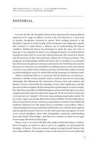 Charles Capper, Anthony La Vopa, Nicholas Phillipson — Modern Intellectual History (Volume 01, Issue 01, April 2004)