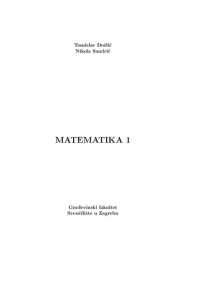 Tomislav Došlić; Nikola Sandrić — Matematika 1