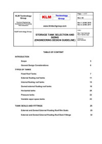Kolmetz K., Jaya A. — Storage Tank Selection and Sizing (Engineering Design Guideline)