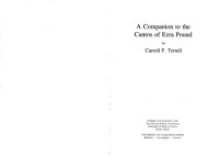 Carroll F. Terrell — A Companion to The Cantos of Ezra Pound - Vol. II (Cantos 74 - 120)