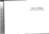 S. P. Novikov — Theory of solitons : the inverse scattering method