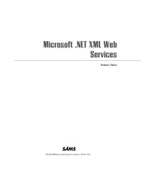 Robert Tabor — Microsoft.NET XML Web services