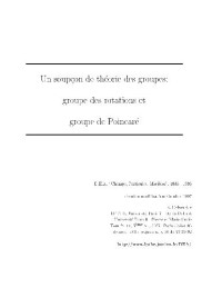 Delamotte. — Groupe de rotations et groupe de Poincare