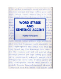 Hector Ortiz-Lira — Word Stress and Sentence Accent