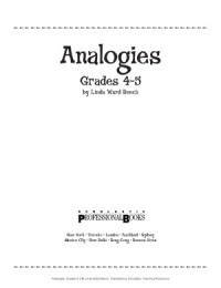 Linda Beech — Analogies Grades 4-5