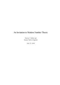 Steven J. Miller, Ramin Takloo-Bighash — An Invitation to Modern Number Theory (early draft)