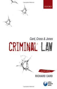 Richard Card — Card, Cross & Jones: Criminal Law