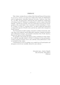 Isaev A., Hassell A., et al. (eds.) — Geometric analysis and applications, Proc. nat. res. symposium, Canberra