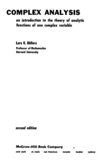 Lars V. Ahlfors — Complex analysis