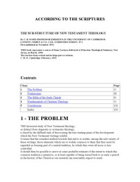 C. H Dodd — According to the Scriptures;: The sub-structure of New Testament theology (Stone lectures)