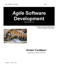 Alistair Cockburn — Agile Software Development