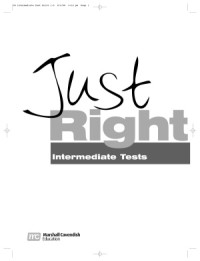 Harmer Jeremy, Lethaby Carol. — Just Right - Intermediate Tests