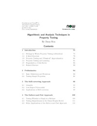 Dana Ron — Algorithmic and Analysis Techniques in Property Testing