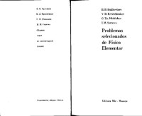 B. B. BUKHOVTSEV, V. D. KRIVTCHENKOV, G. YA. MIAKISHEV, I. M. SARAEVA — Problemas Selecionados de Física Elementar