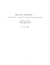 Wilf H. — East side, West side. Lectures on combinatorial objects with Maple