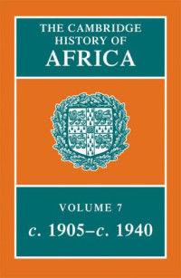 A. D. Roberts — The Cambridge History of Africa