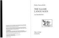 Sammallahti, Pekka — The Saami Languages : An Introduction