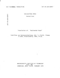 Konrad Zuse — Calculating Space
